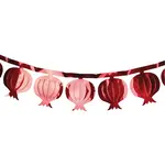 Foil Garland, 7 foot, Pomegranates