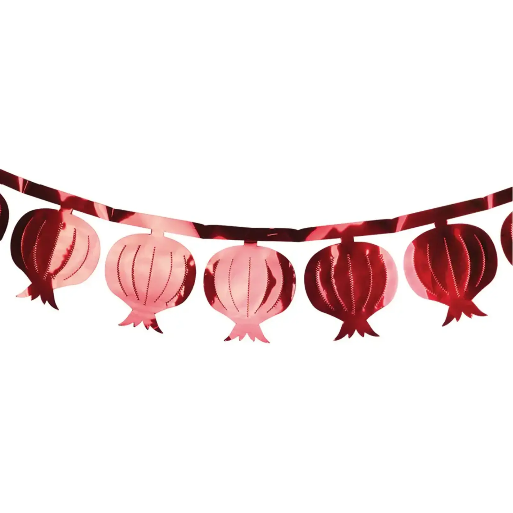 Foil Garland, 7 foot, Pomegranates