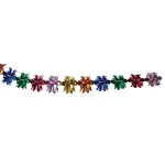 Foil Garland, 12 foot, Multicolour Stars