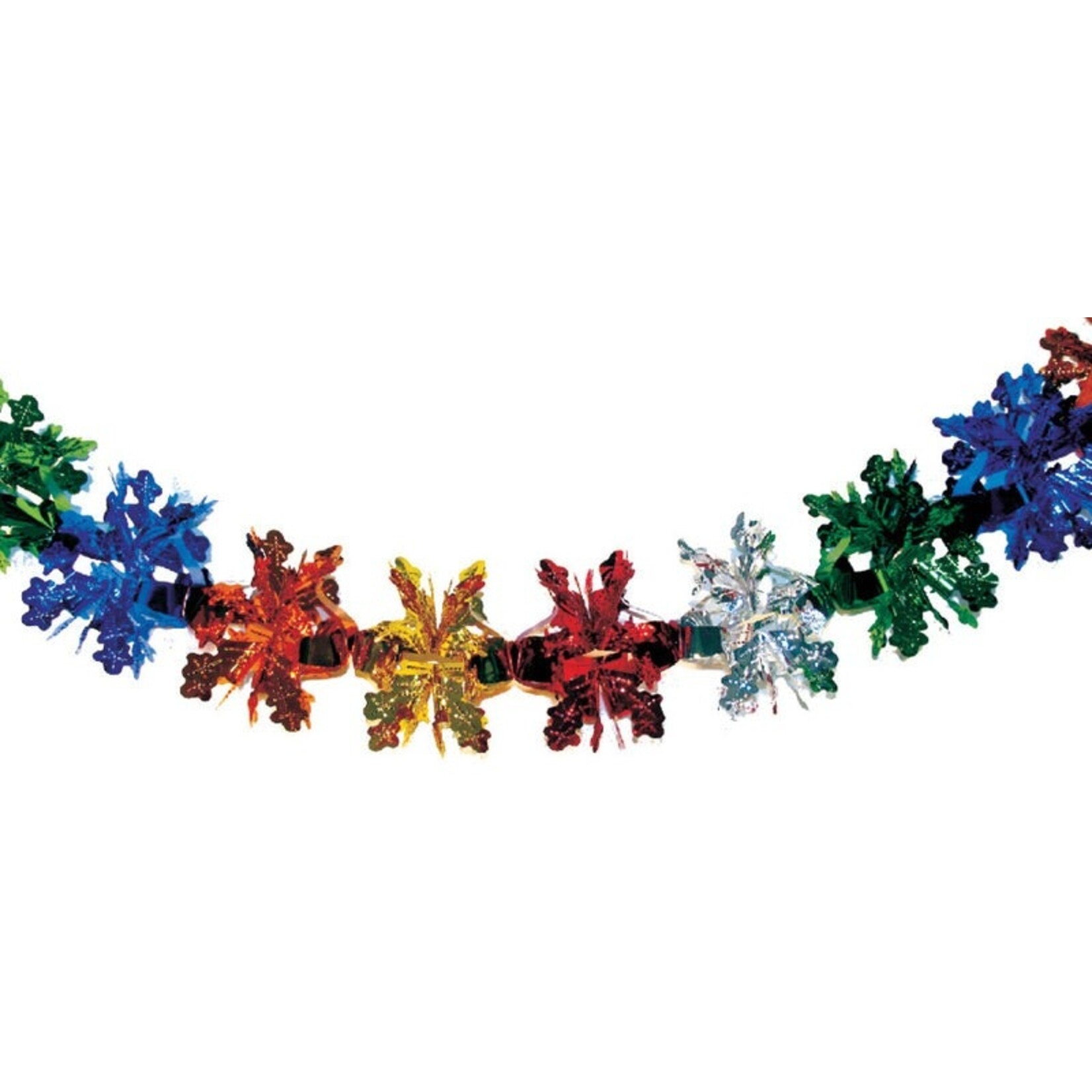 Multicolour Foil Garland, 12 Foot