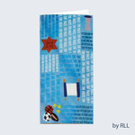 Bar Mitzvah Money Holder Card all over print