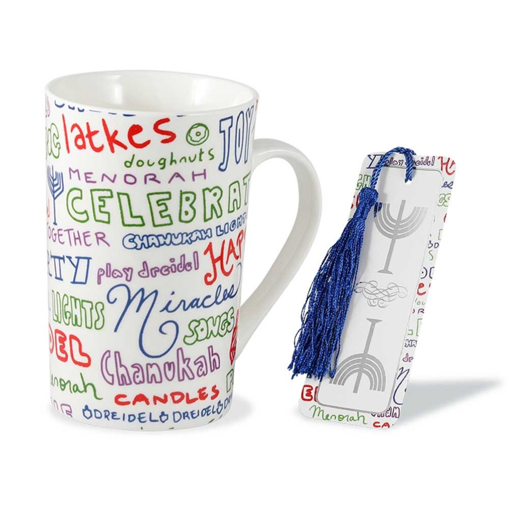 Chanukah Mug and Bookmark Gift Set - Gift Boxed
