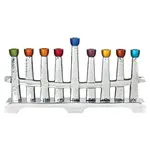 Colors on the Horizon Aluminum Menorah