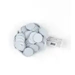 Milk Chocolate Coins, White, 1lb