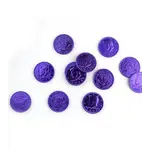Milk Chocolate Coins, Purple, 1lb