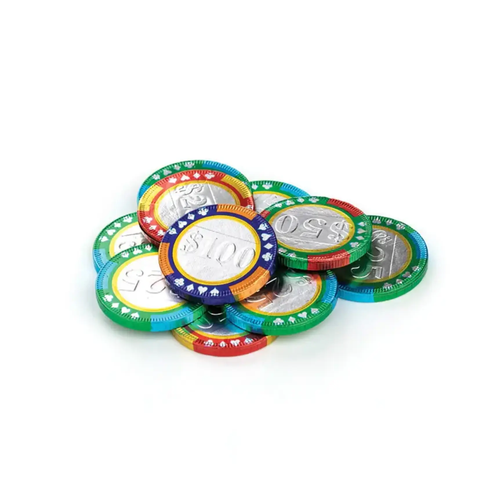 Milk Chocolate Chocolate Casino Chips, 1.47oz/42g Bag