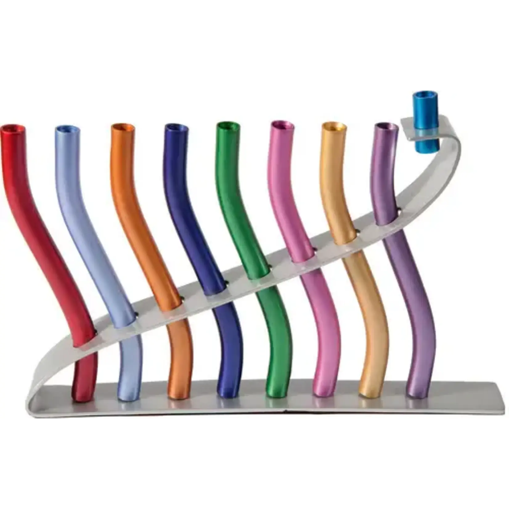 Aluminum Menorah, Multicolour