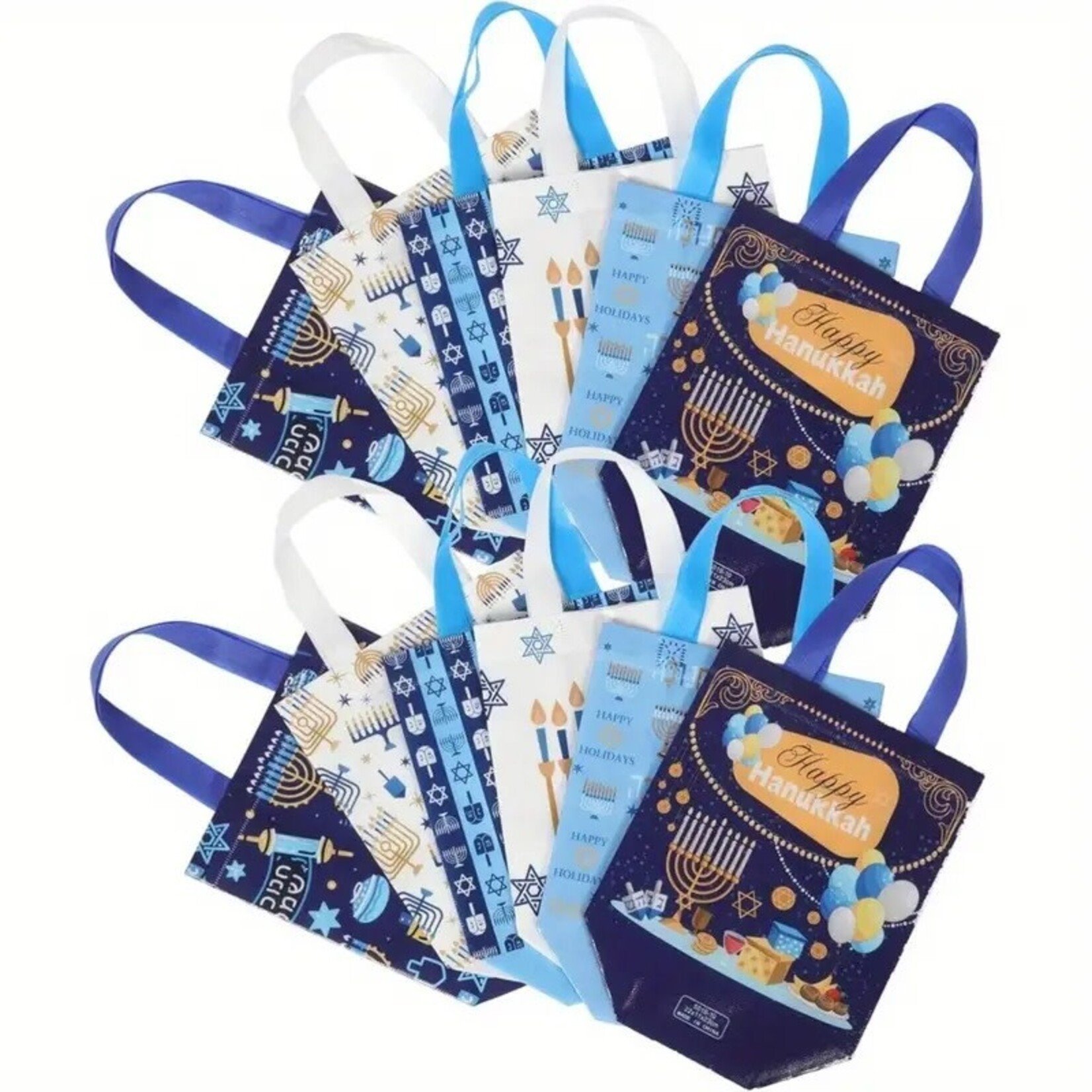 Reusable Chanukah Gift Bags, Assorted