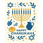 Chanukah Greeting Card, 8-Pack