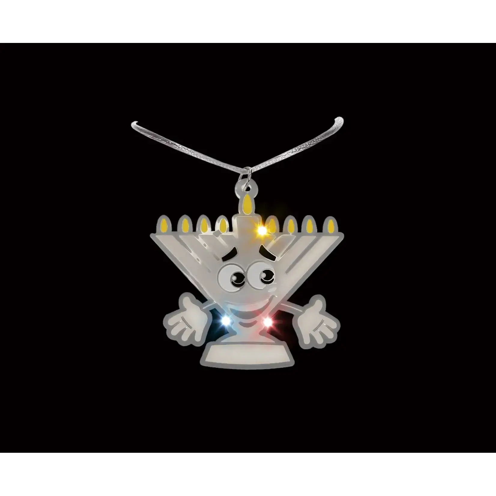 Light Up Menorah Necklace