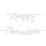 Happy Chanukah Bunting Silver