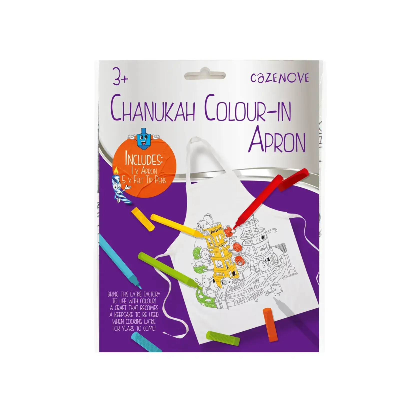 Chanukah Colour-In Apron
