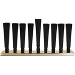 Aluminum Menorah 30*14 cm, Black