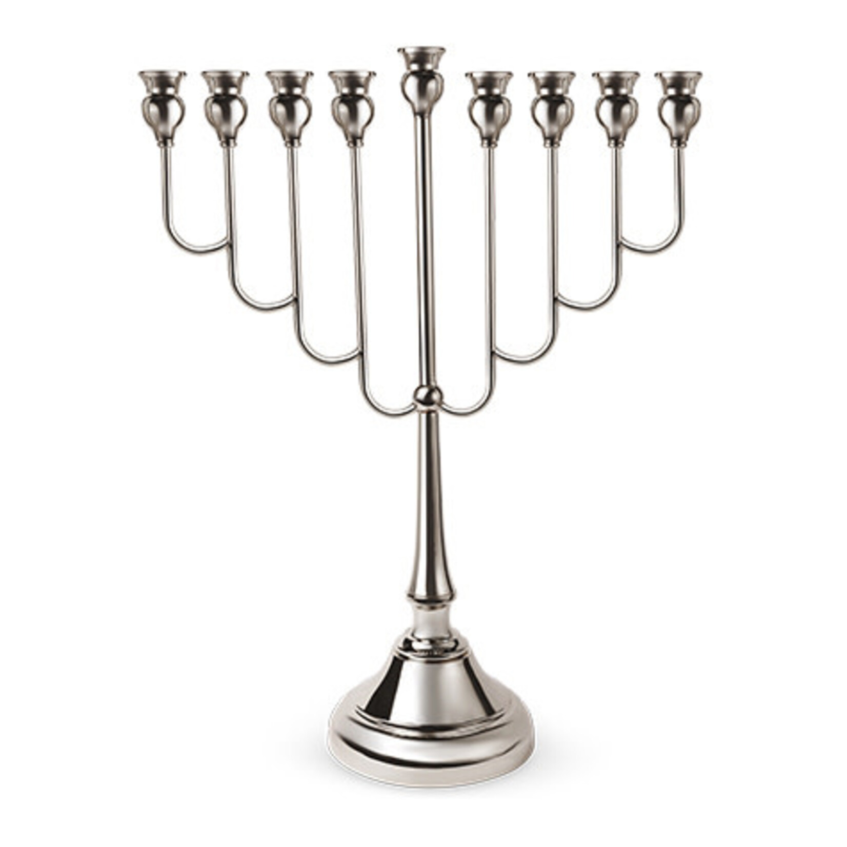 Metal Menorah Silver 64cm