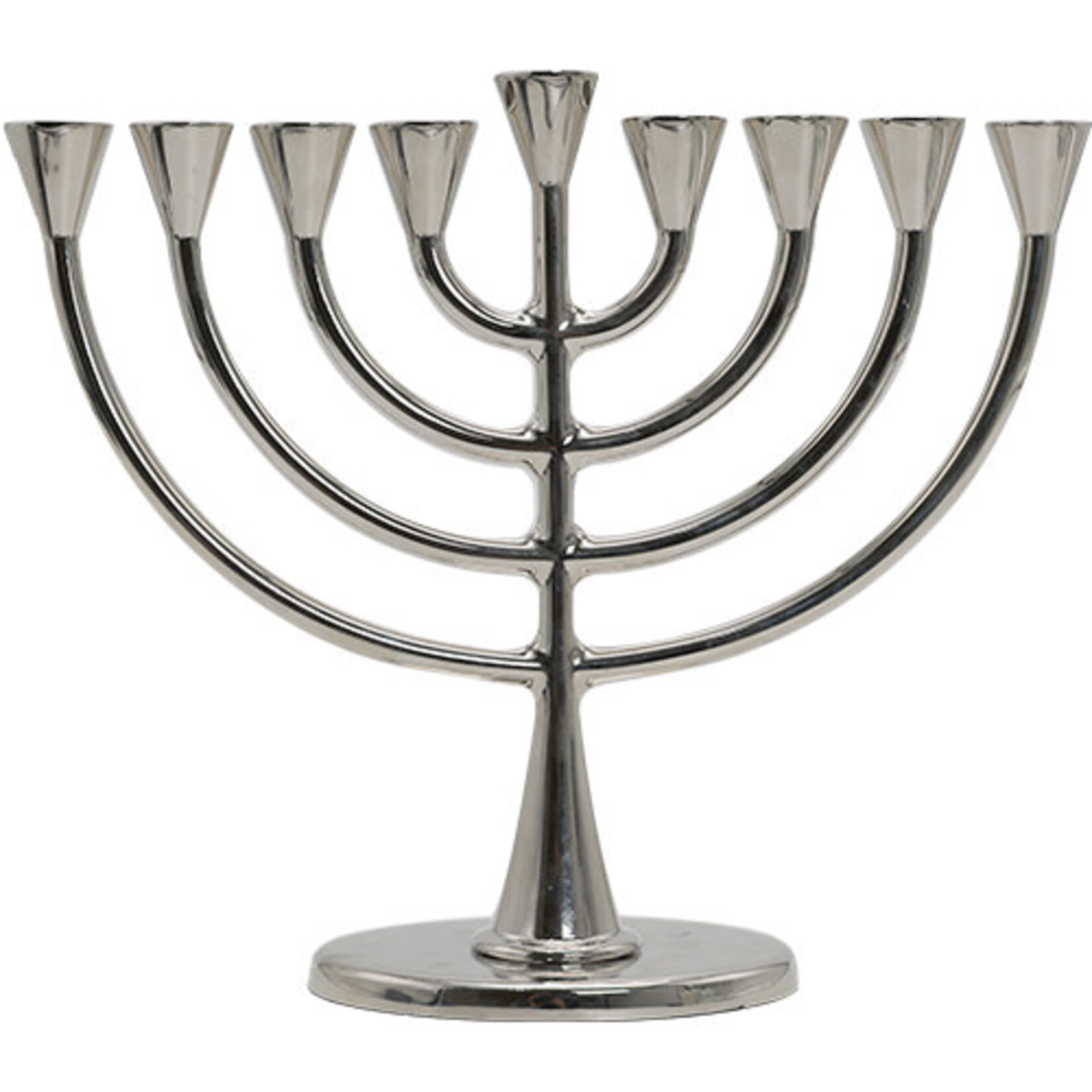 Metal Menorah 23*19 cm - Nickel