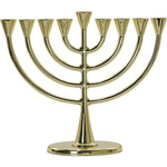 Metal Menorah 23*19 cm - Gold