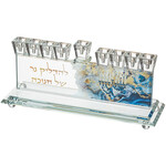 Elegant Crystal Menorah 13*10cm