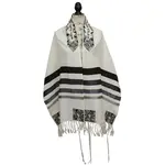 Emanuel Tallit - Shield of (Magen) David - Black / Gray