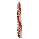 Havdallah Candle, Pink/Red and White