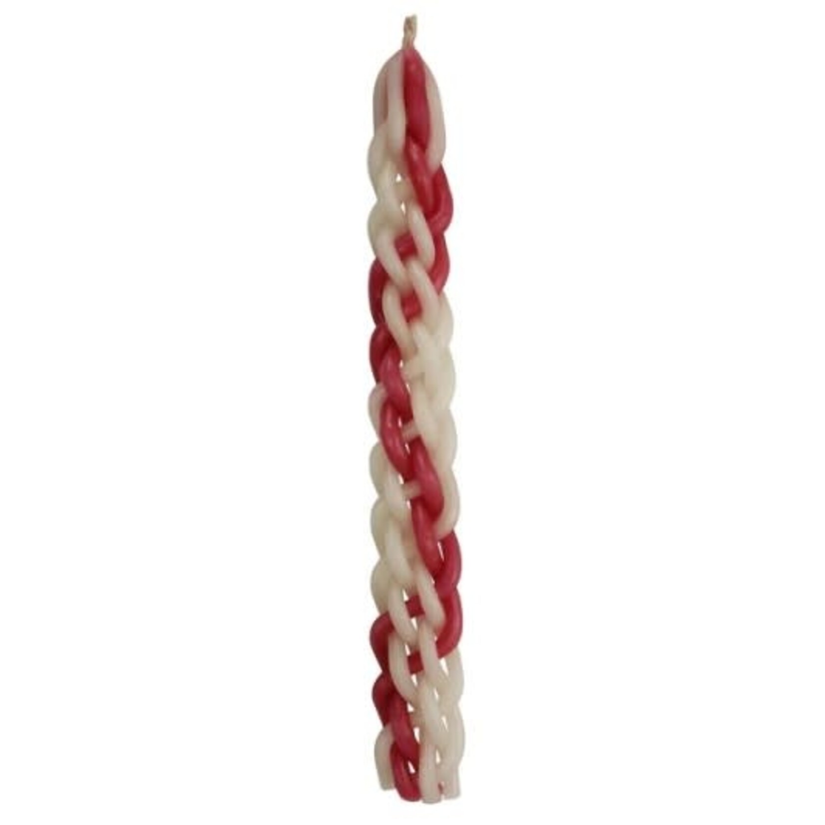 Havdallah Candle, Pink/Red and White