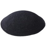 Black DMC Knit Kippah, 20cm