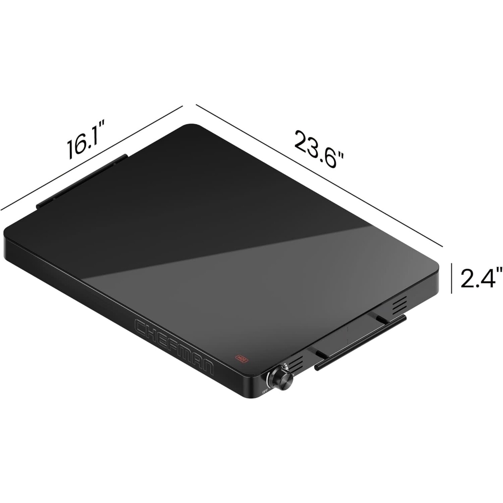Glass-Top Warming Tray with Temperature Control