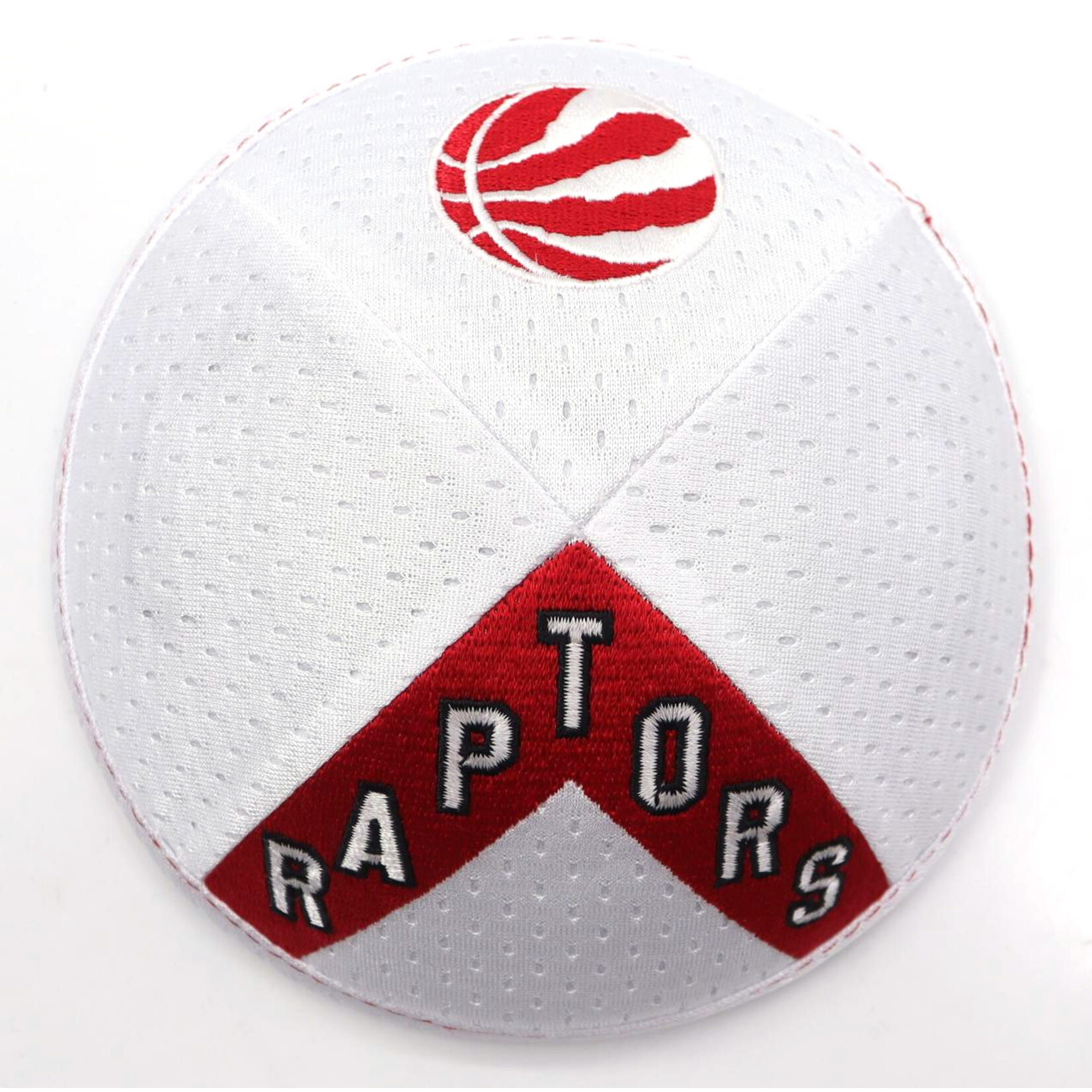 Sports Mesh Kippah, Toronto Raptors, White