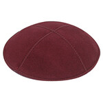 Burgundy Suede Kippah