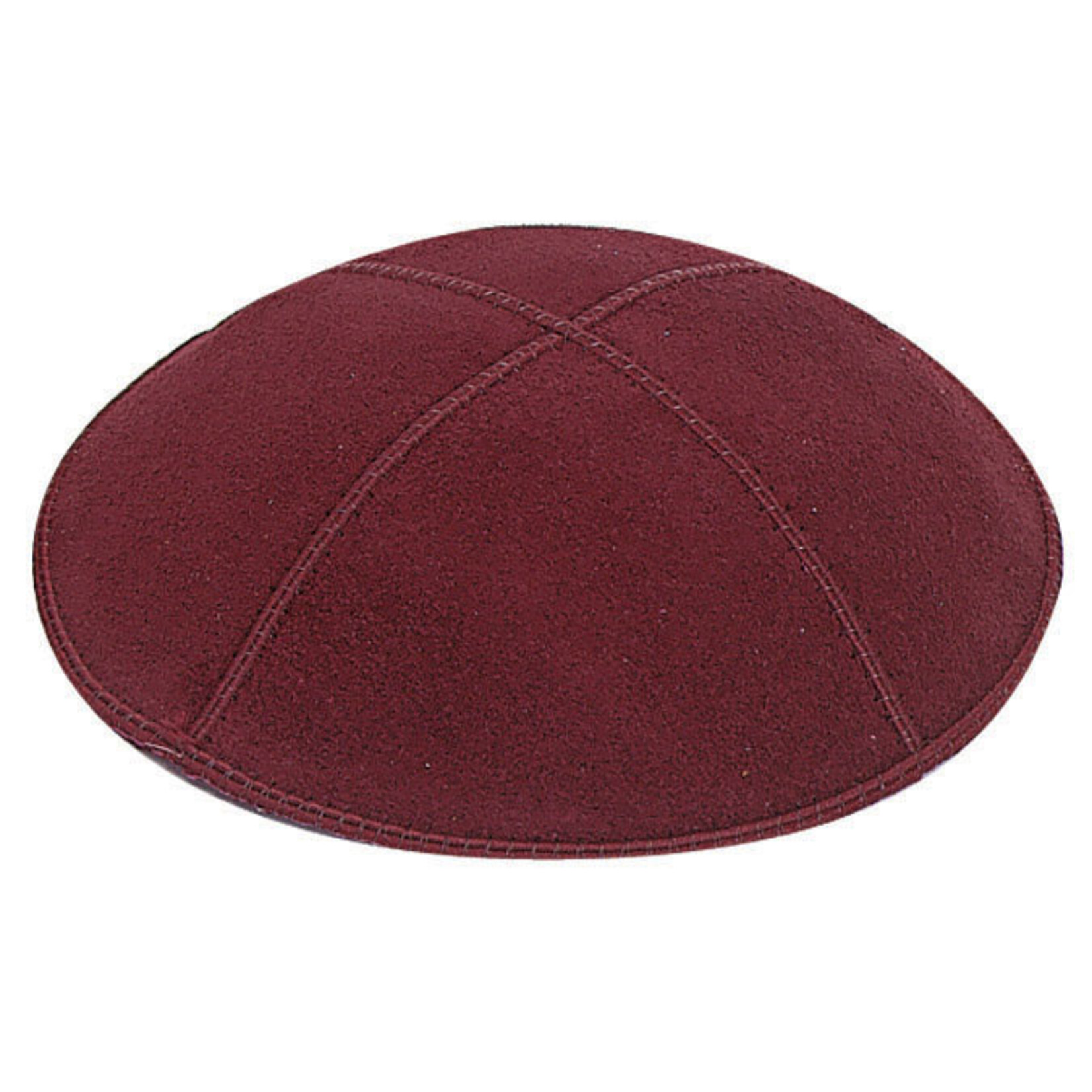 Burgundy Suede Kippah