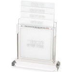 Silver Benchers Display with 4 Blessings- Sephardic