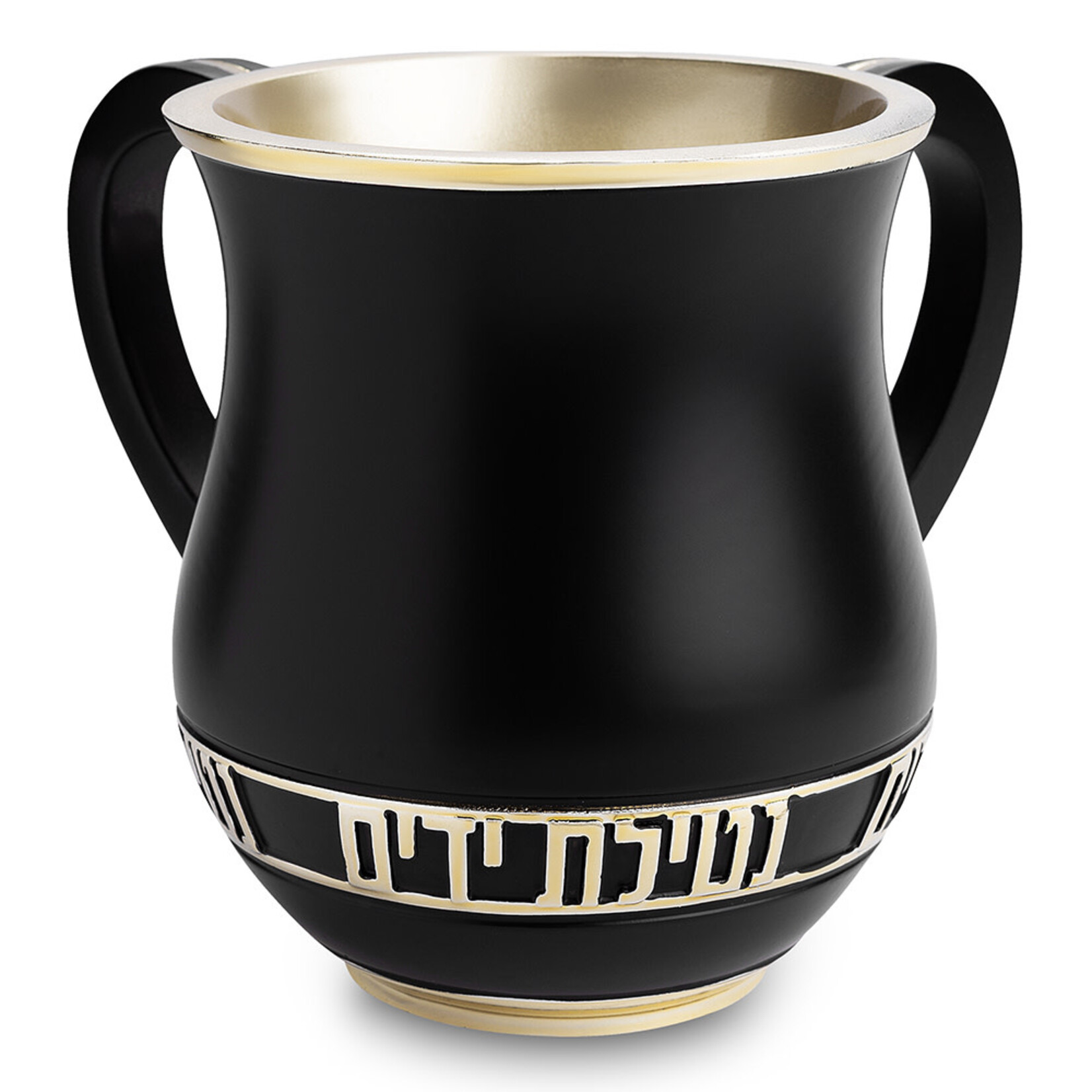 Modern Black and Gold Washing Cup