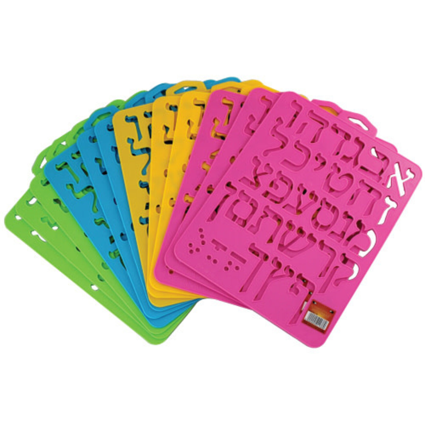 Aleph-Bet Stencil - Assorted Colours