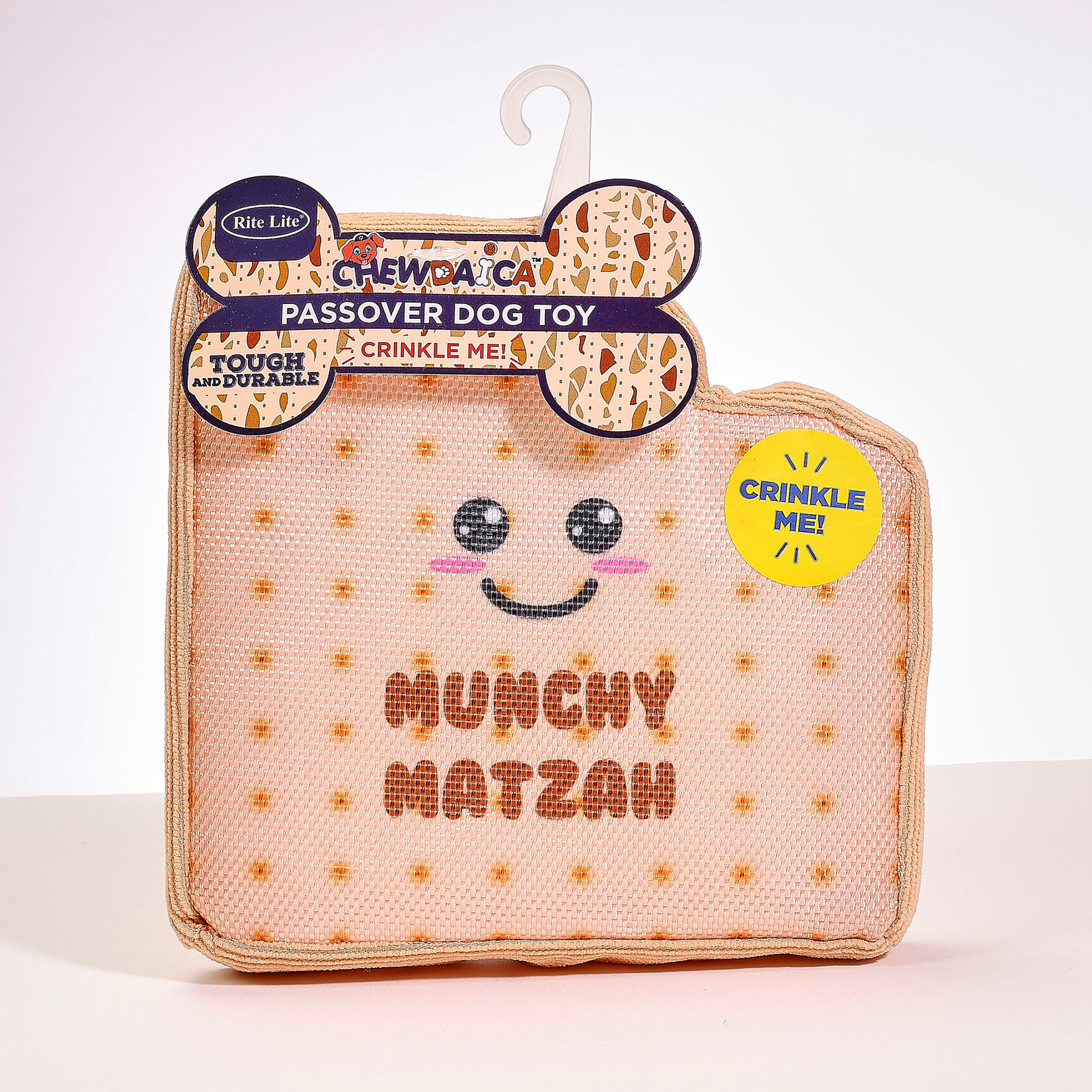 Passover ''Chewdaica'' Dog Toy, Munchy Matzah