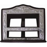 Shtender, Wood and Silver Plated 14" X 12"