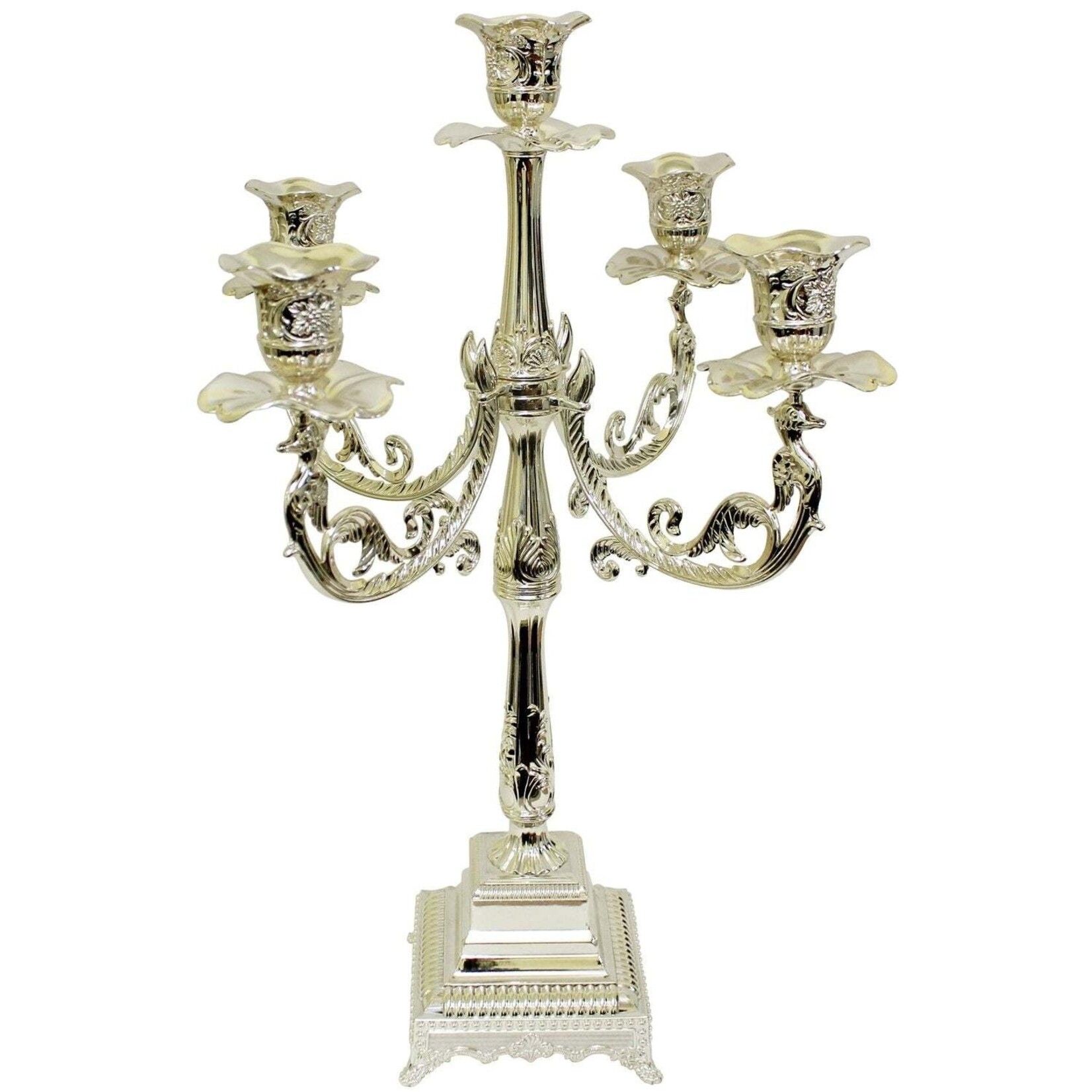 Silver Plated Candelabra - 9 Branch 19"H