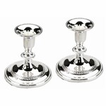 3" Candlestick Set - Silver Plated