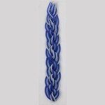 Braided Havdalah Candle Bees Wax Blue/White - 13.5" H