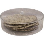 Round Lucite Matzah Box 14"D