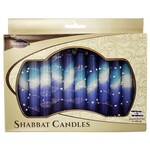 Safed Shabbat Candle - Snow Blue - 5.5"