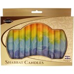 Safed Shabbat Candle - Fantasy Orange - 5.5"