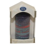 Safed Pillar Havdallah Candle Sunrise Purple Large 3"X6" #SC-SRPL-P (SRP-P3X6)- BOX 54,55,56