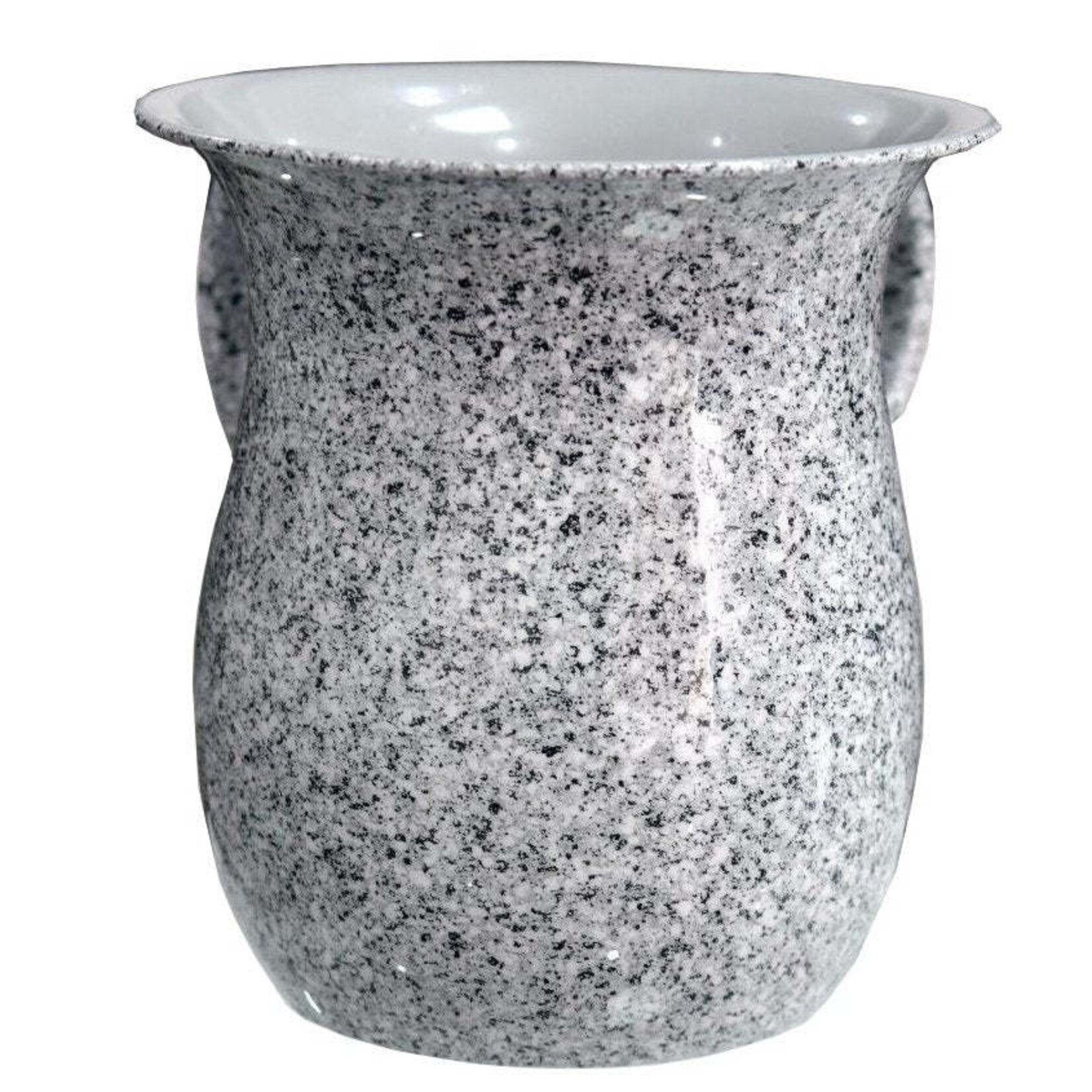 Washing Cup, Black and White Marble Design