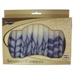 Safed Shabbat Candle - Tree Blue - 5.5"