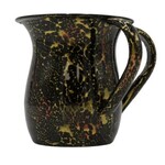 Washing Cup, Black and Gold Marble Design