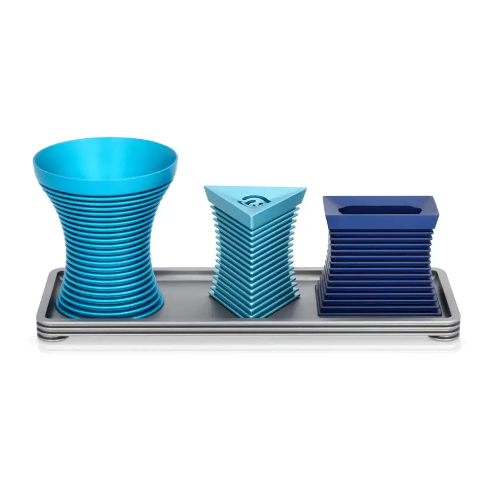 Havdalah Set, Grooved, Blue