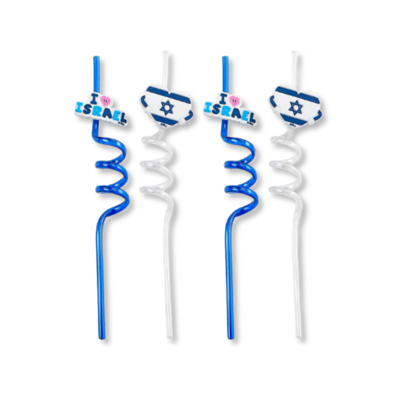 Israel Reusable Straws, Set of 4