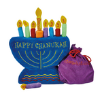 Plush Chanukah Menorah Set