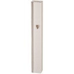 Matte Silver Aluminum Mezuzah Case - Metal Shin & Silver Stripe 15 cm