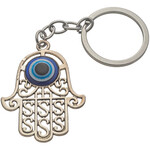 Hamsa Keychain Blue Eye 5cm