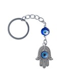 Hanging Hamsa Keychain with Blue Eye 3.5cm
